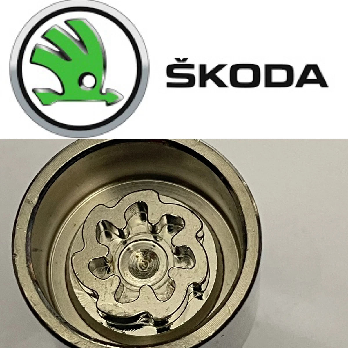 SKODA LOCKING WHEEL NUT KEY - LETTER Q - CODE 774 - LRBFS LTD