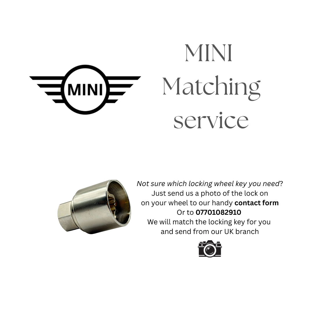 MINI LOCKING WHEEL NUT KEY - MATCHING SERVICE - LRBFS LTD
