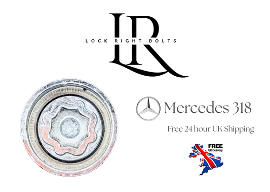 MERCEDES LOCKING WHEEL KEY - 318 - LRBFS LTD