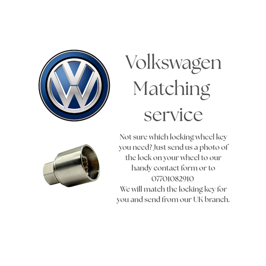 VOLKSWAGEN LOCKING WHEEL KEY - MATCHING SERVICE - LRBFS LTD