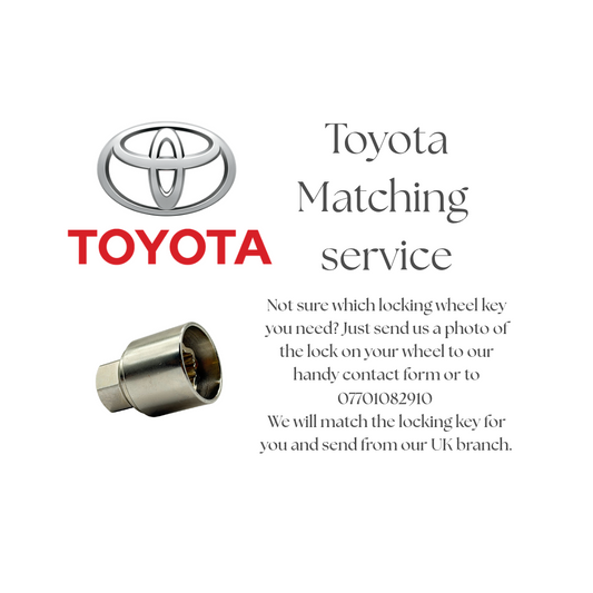 TOYOTA LOCKING WHEEL KEY - MATCHING SERVICE - LRBFS LTD