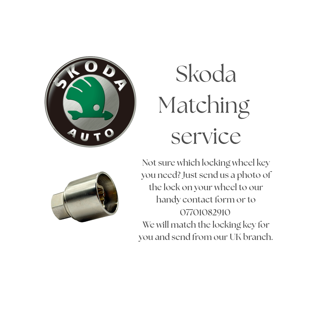 SKODA LOCKING WHEEL KEY - MATCHING SERVICE - LRBFS LTD