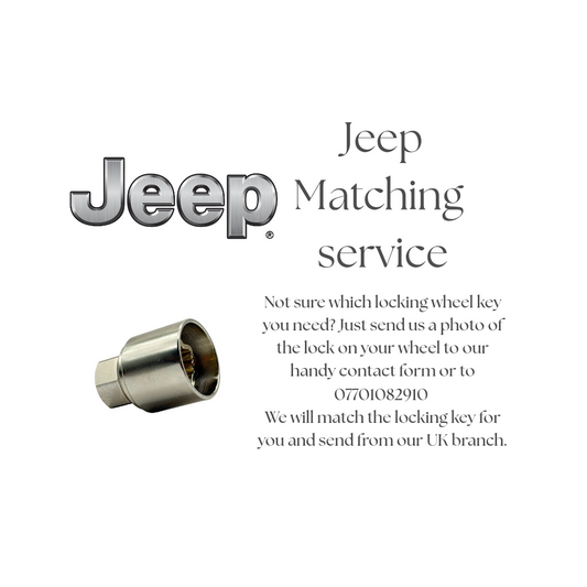 JEEP LOCKING WHEEL NUT KEY - MATCHING SERVICE - LRBFS LTD
