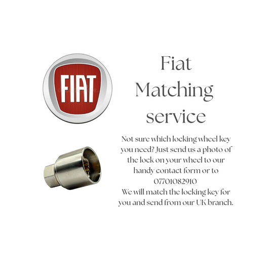 FIAT LOCKING WHEEL KEY - MATCHING SERVICE - LRBFS LTD