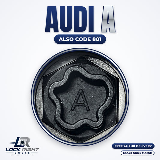 AUDI locking wheel key A (code 801) - Lock Right Bolts