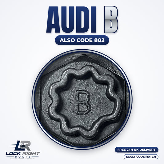AUDI locking wheel key B (code 802) - Lock Right Bolts