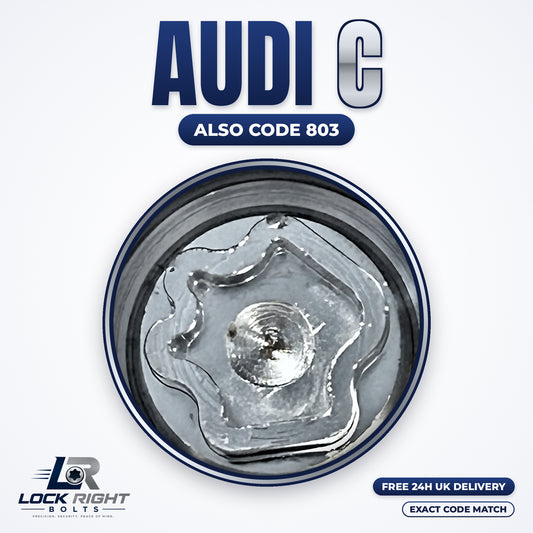 AUDI locking wheel key C (code 803) - Lock Right Bolts