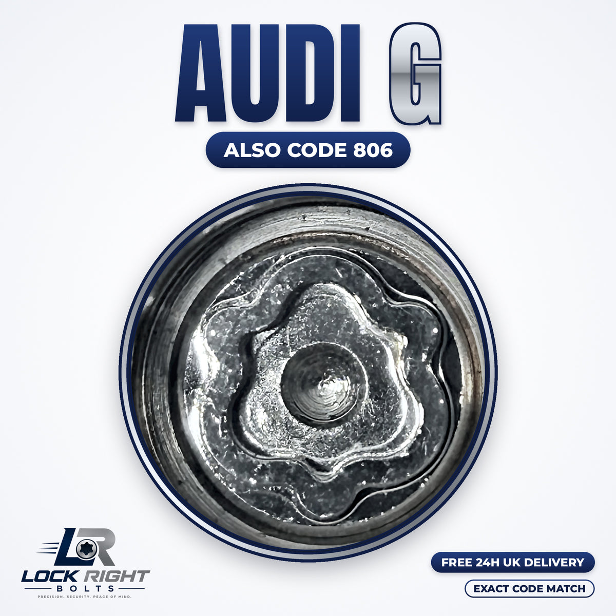 AUDI locking wheel key G (code 806) - Lock Right Bolts