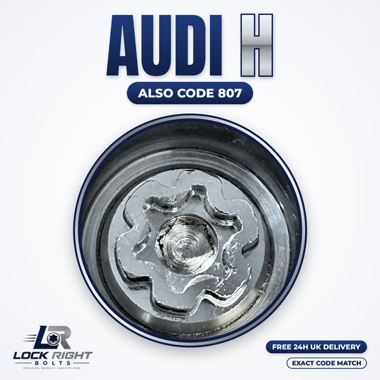 AUDI locking wheel key H (code 807) - Lock Right Bolts