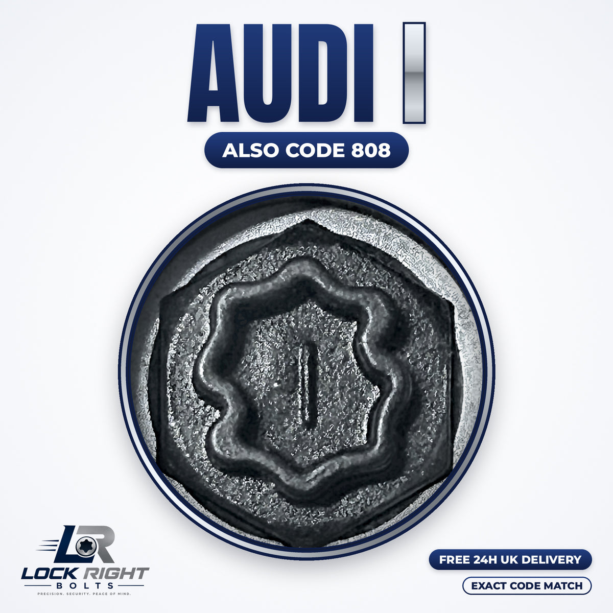 AUDI locking wheel key I (code 808) - Lock Right Bolts