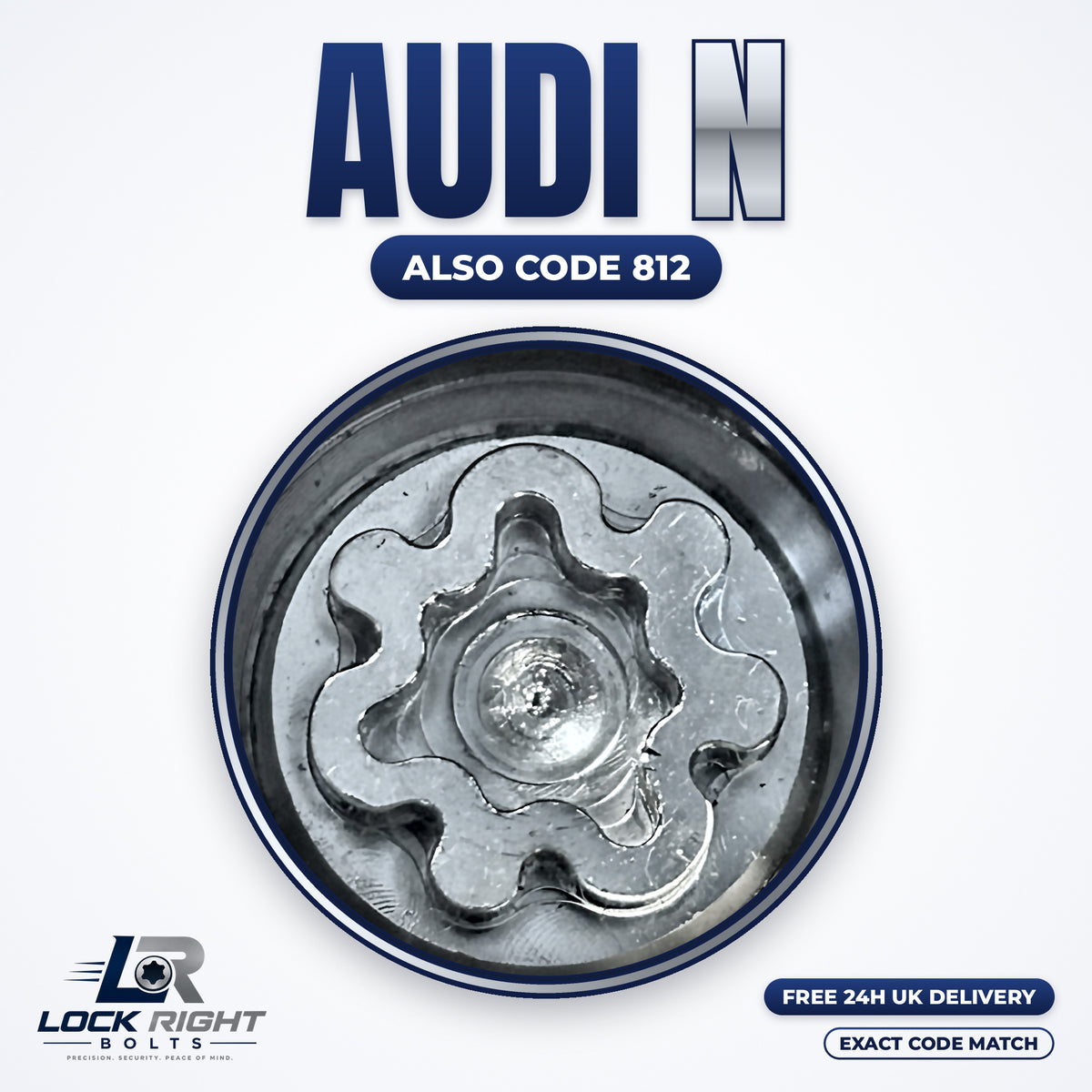AUDI locking wheel key N (code 812) - Lock Right Bolts