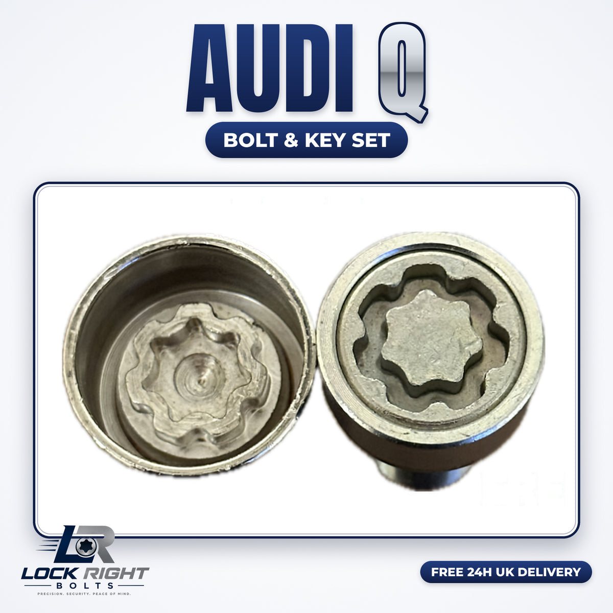 AUDI locking wheel bolt & key Q - Lock Right Bolts