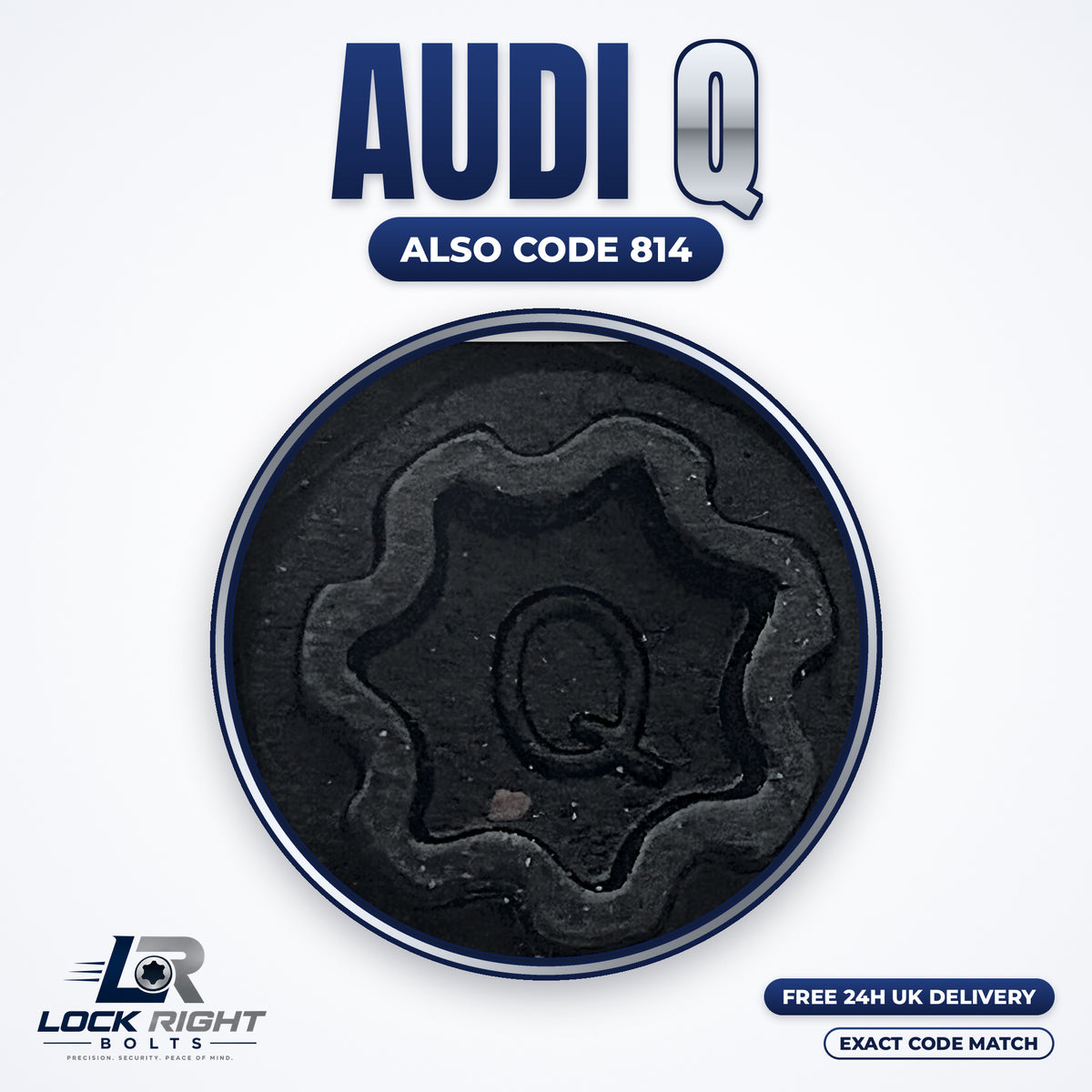 AUDI locking wheel key Q (code 814) - Lock Right Bolts