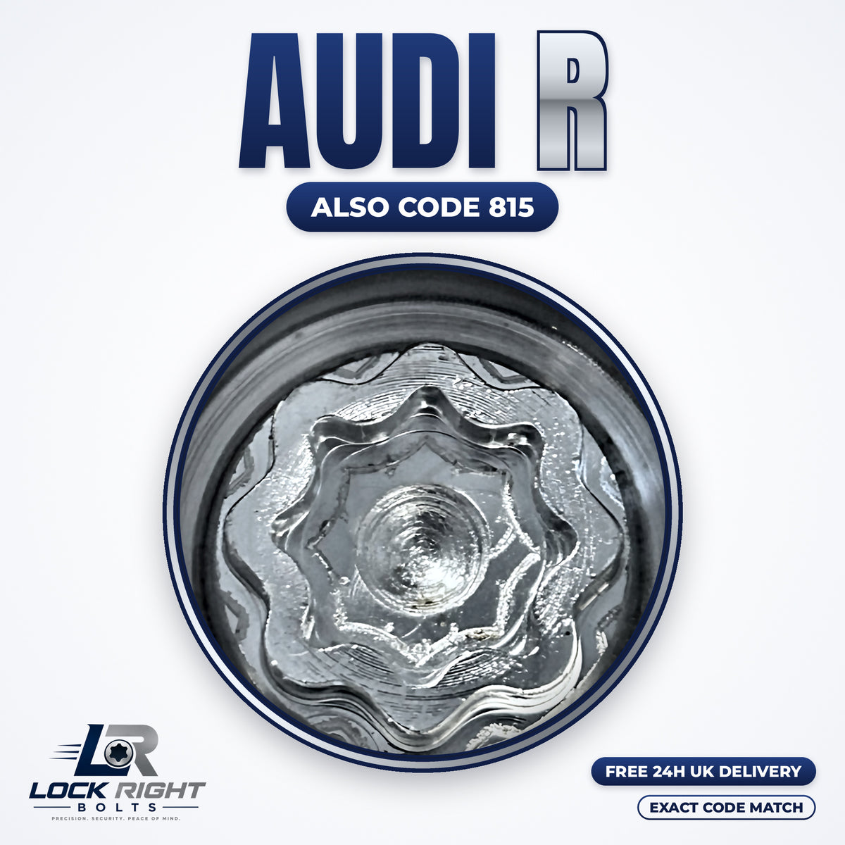 AUDI locking wheel key R (code 815) - Lock Right Bolts