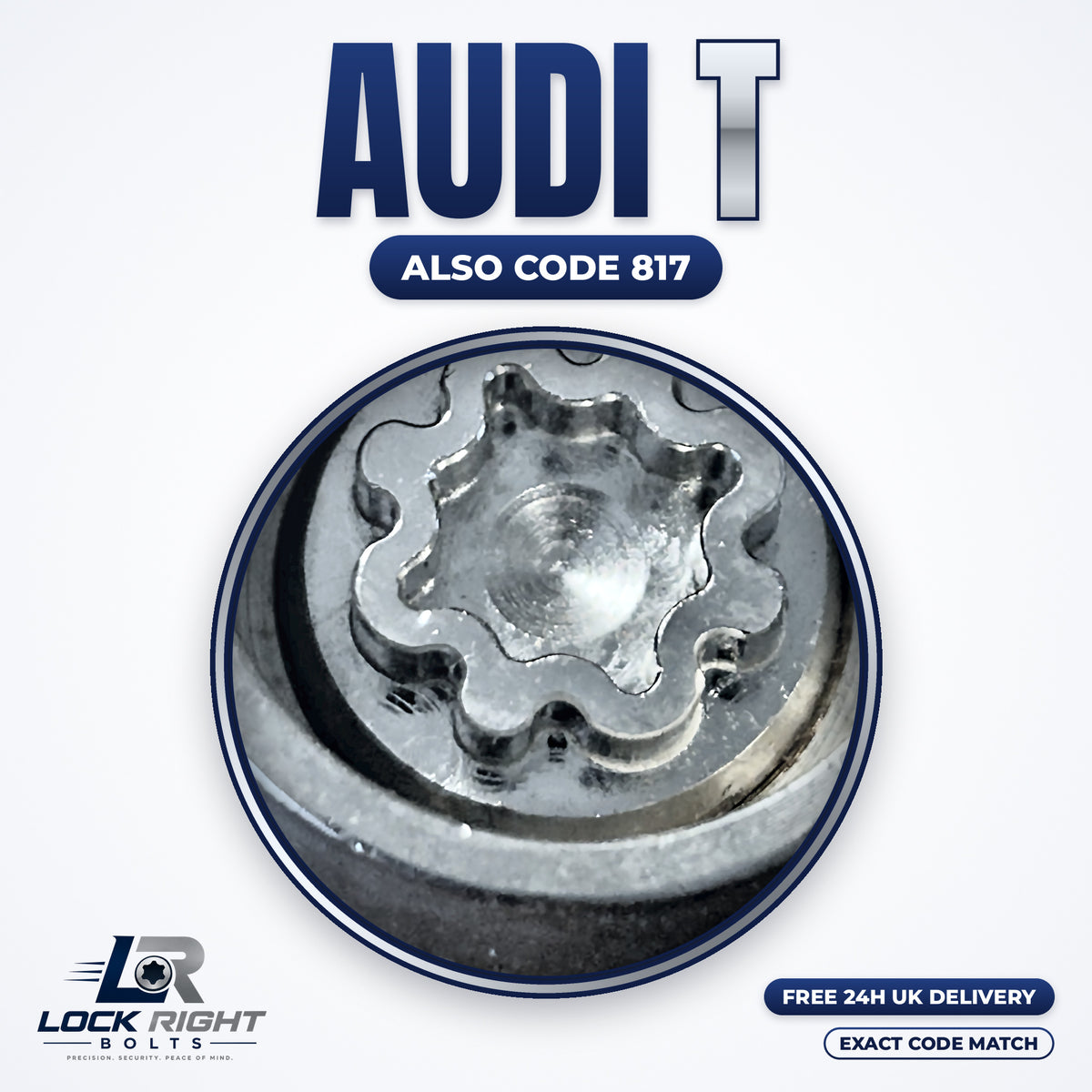 AUDI locking wheel key T (code 817) - Lock Right Bolts