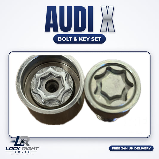 AUDI locking wheel bolt & key X - Lock Right Bolts