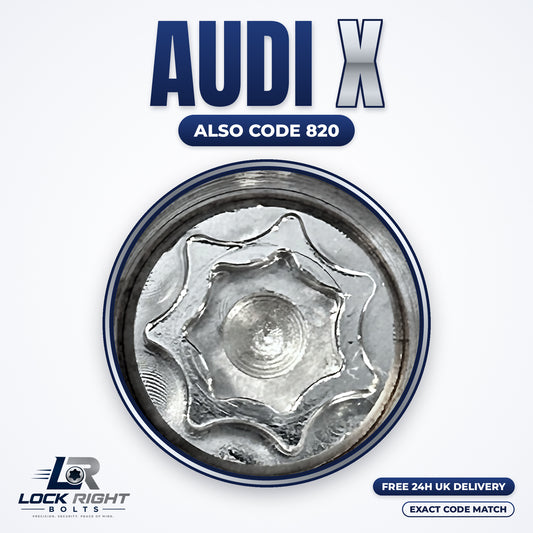 AUDI locking wheel key X (code 820) - Lock Right Bolts