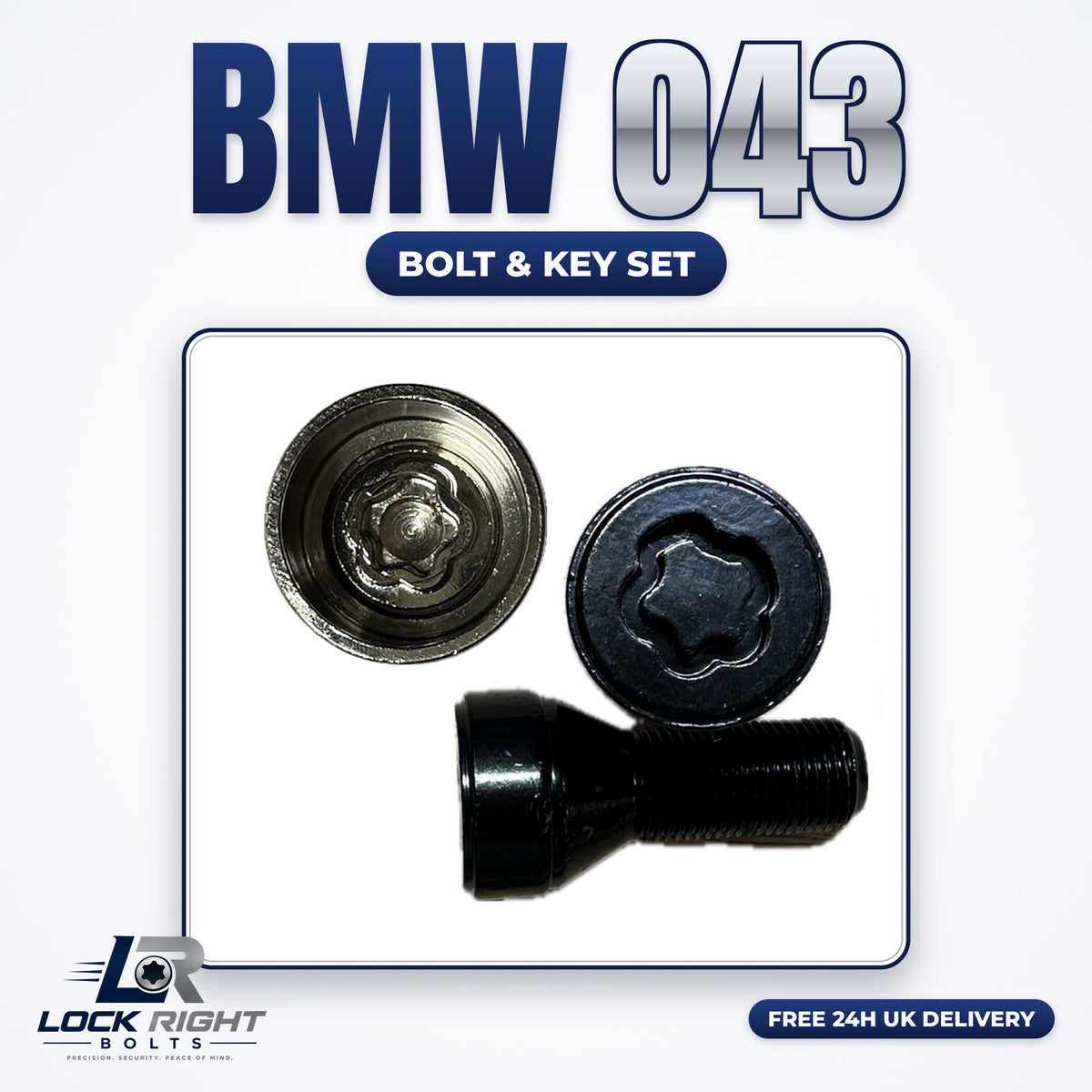 BMW locking wheel bolt & key set 043 - Lock Right Bolts