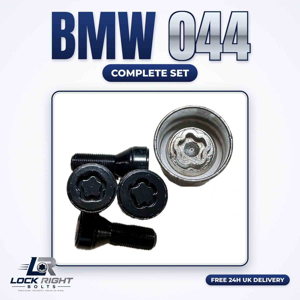 BMW locking wheel bolts & key complete set 044 - Lock Right Bolts