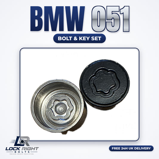 BMW locking wheel bolt & key set 051 - Lock Right Bolts