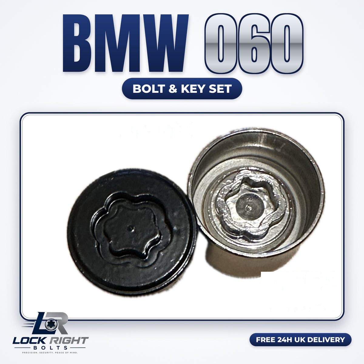 BMW locking wheel bolt & key set 060 - Lock Right Bolts