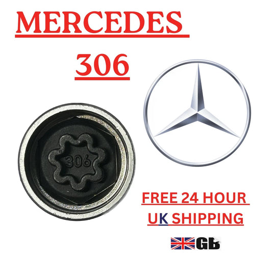 MERCEDES LOCKING WHEEL NUT KEY - 306 - LRBFS LTD