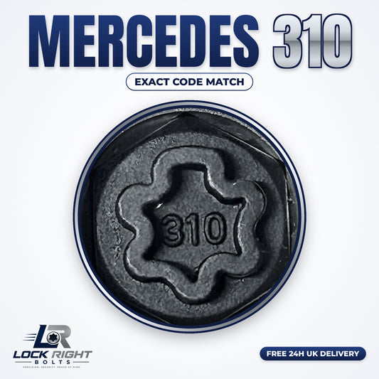 MERCEDES locking wheel key 310 - Lock Right Bolts