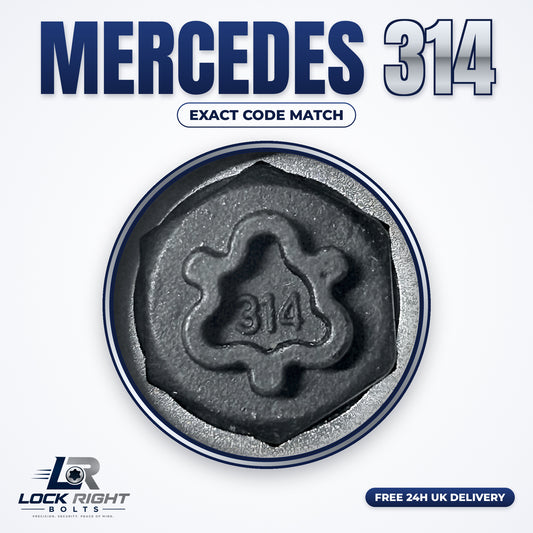 MERCEDES locking wheel key 314 - Lock Right Bolts
