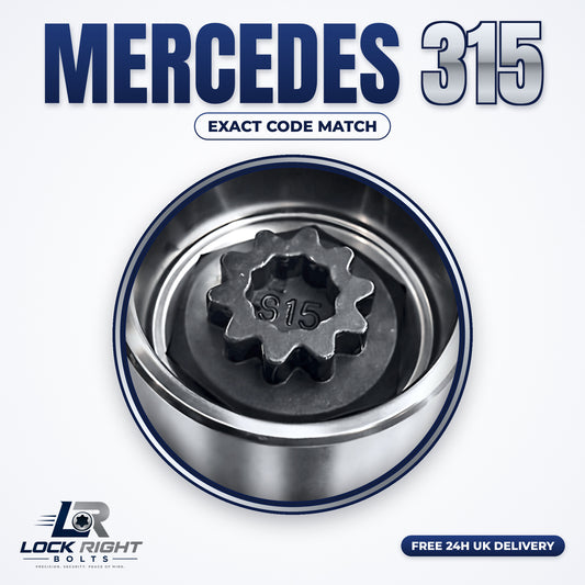 MERCEDES locking wheel key 315 - Lock Right Bolts