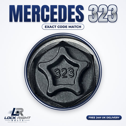 MERCEDES locking wheel key 323 - Lock Right Bolts