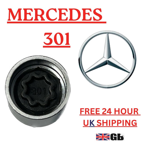 OE MERCEDES LOCKING WHEEL NUT KEY - A, C, E CLASS - LRBFS LTD