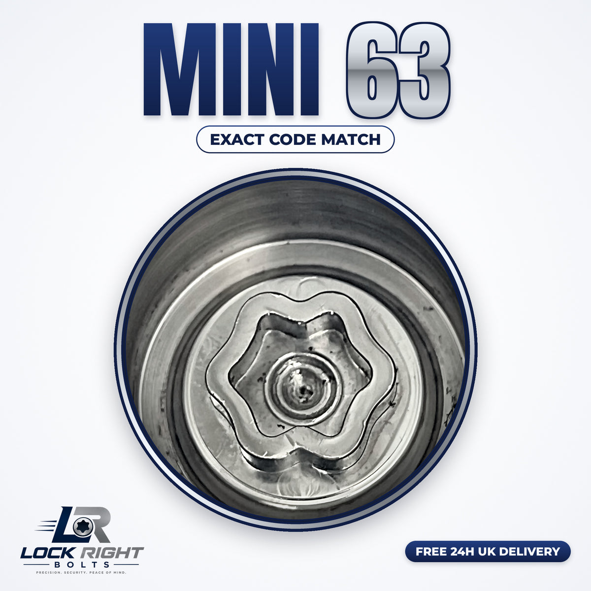MINI locking wheel key 63 - Lock Right Bolts