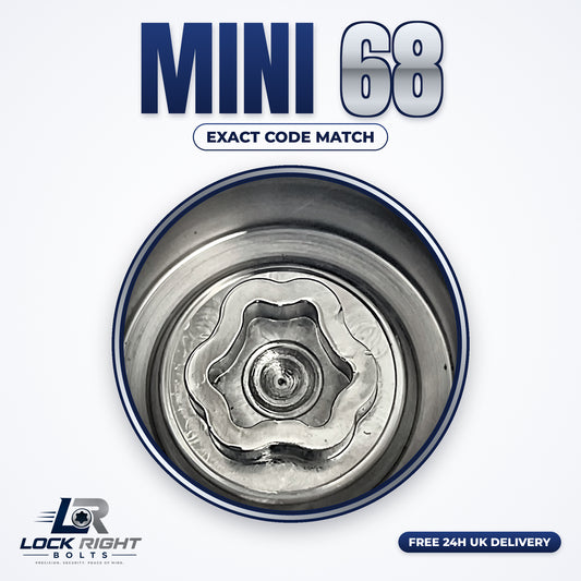 MINI locking wheel key 68 - Lock Right Bolts