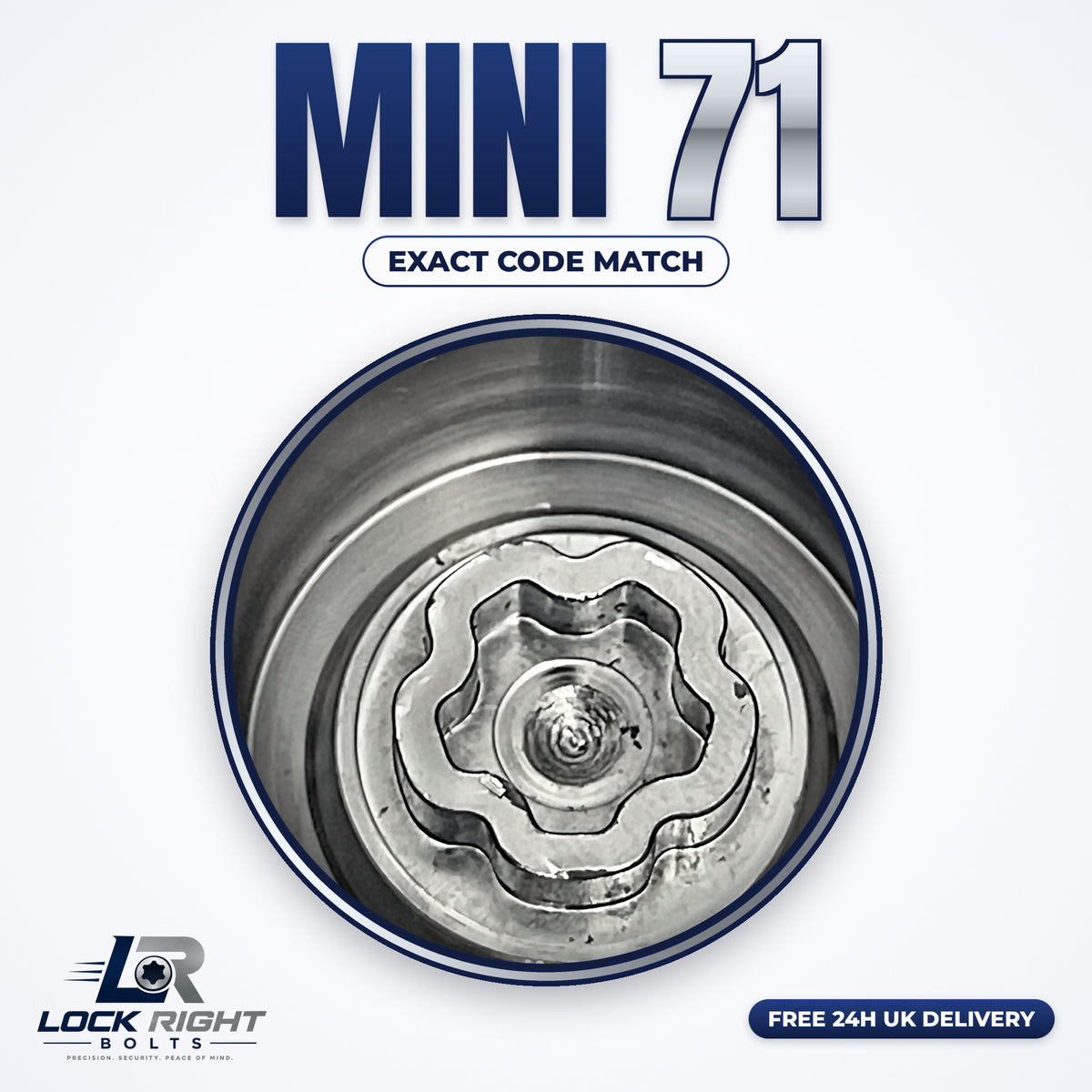 MINI locking wheel key 71 - Lock Right Bolts