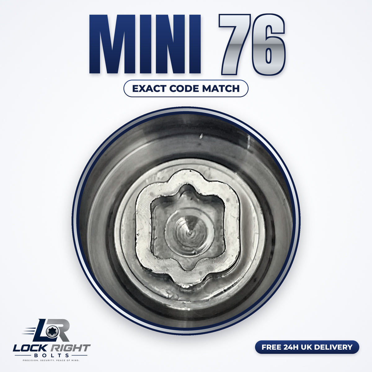 MINI locking wheel key 76 - Lock Right Bolts