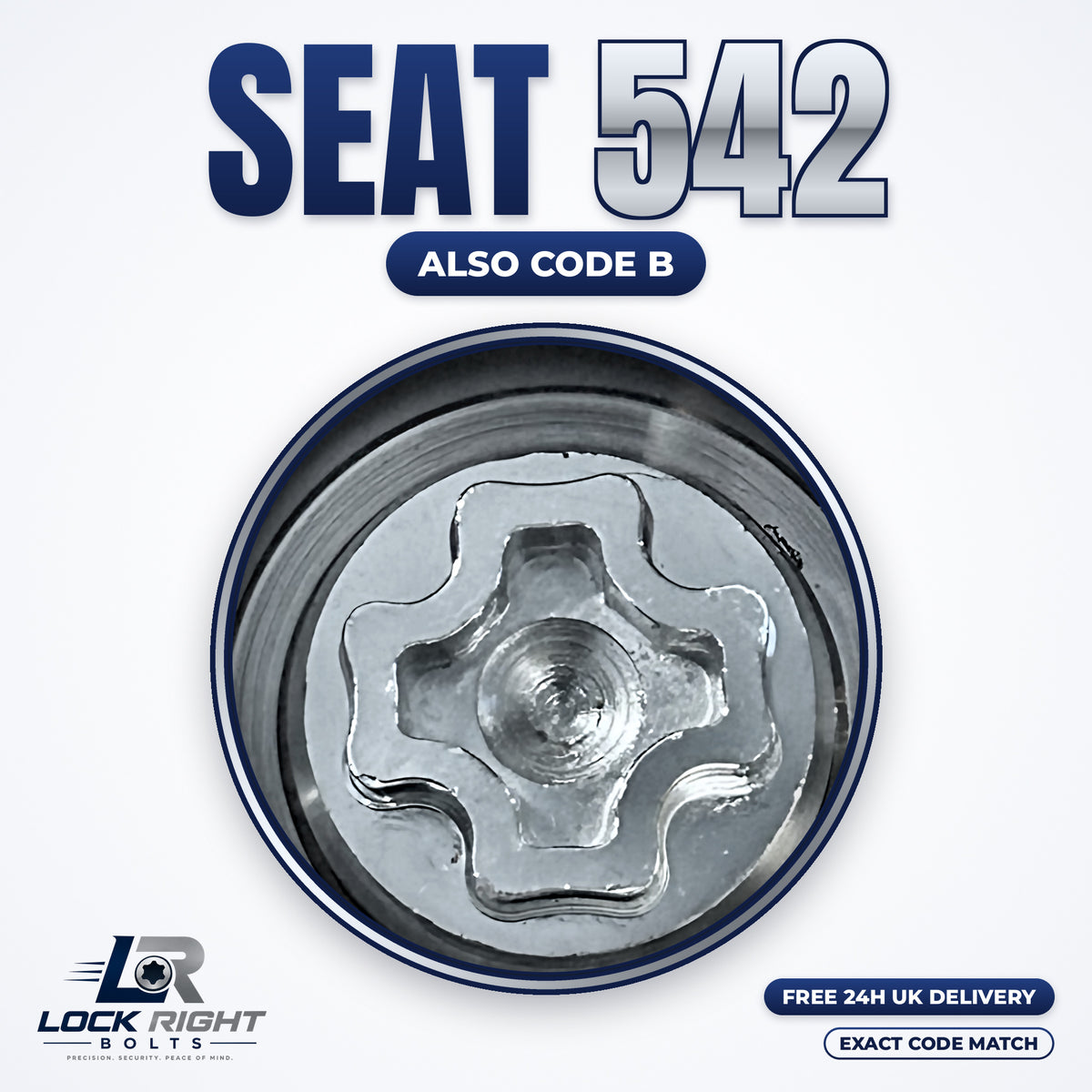 SEAT locking wheel key 542 - Lock Right Bolts