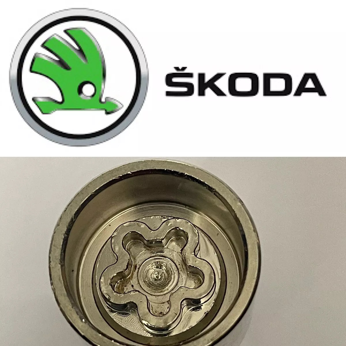 SKODA LOCKING WHEEL NUT KEY - LETTER A - CODE 761 - LRBFS LTD