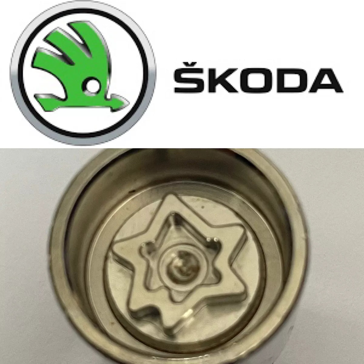 SKODA LOCKING WHEEL NUT KEY - LETTER D - CODE 764 - LRBFS LTD
