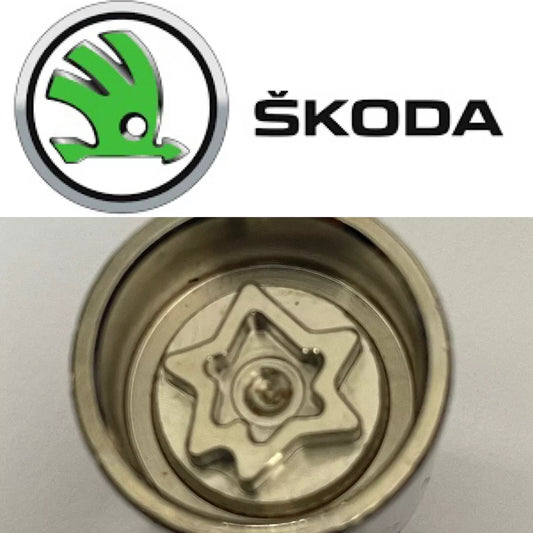 SKODA LOCKING WHEEL NUT KEY - LETTER D - CODE 764 - LRBFS LTD