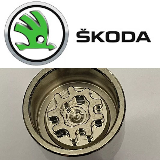 SKODA LOCKING WHEEL NUT KEY MASTER KEY - LETTER J CODE 769 - LRBFS LTD