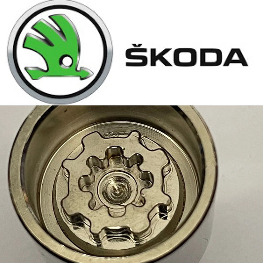 SKODA LOCKING WHEEL NUT KEY - LETTER N - CODE 772 - LRBFS LTD