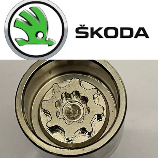 SKODA LOCKING WHEEL NUT KEY - LETTER P - CODE 773 - LRBFS LTD