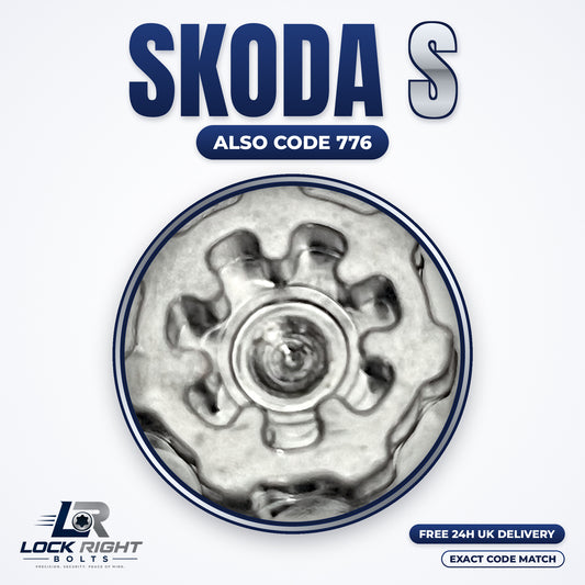 SKODA locking wheel key S (code 776) - Lock Right Bolts