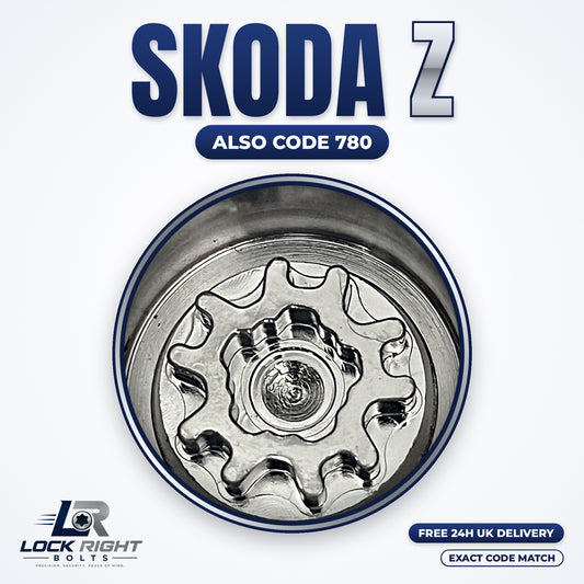 SKODA locking wheel key Z (code 780) - Lock Right Bolts
