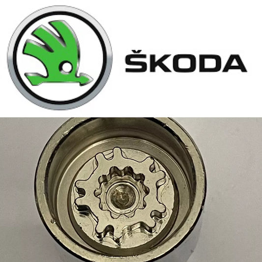 SKODA LOCKING WHEEL NUT KEY - LETTER W - CODE 778 - LRBFS LTD