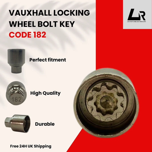 VAUXHALL LOCKING WHEEL NUT KEY - 182 - LRBFS LTD