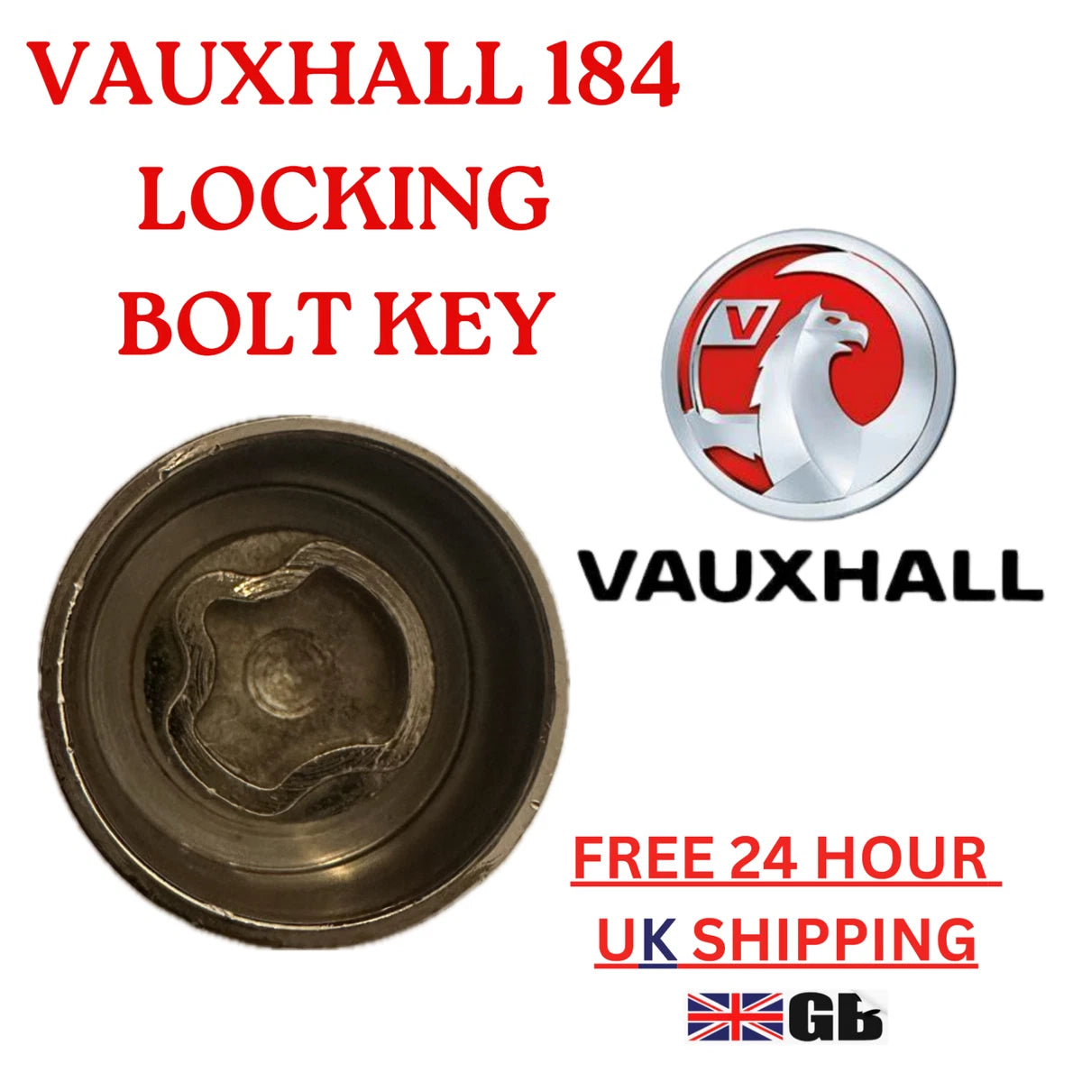 VAUXHALL LOCKING WHEEL NUT KEY - 184 - LRBFS LTD