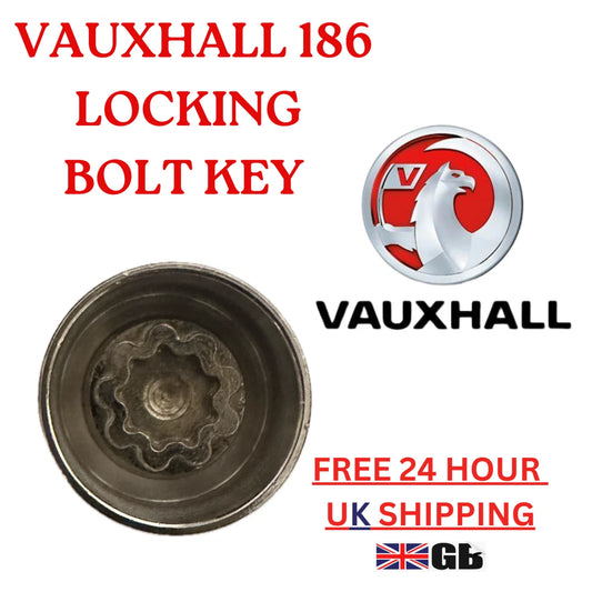 VAUXHALL LOCKING WHEEL NUT KEY - 186 - LRBFS LTD