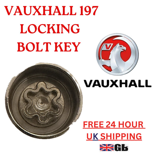 VAUXHALL LOCKING WHEEL NUT KEY - 197 - LRBFS LTD