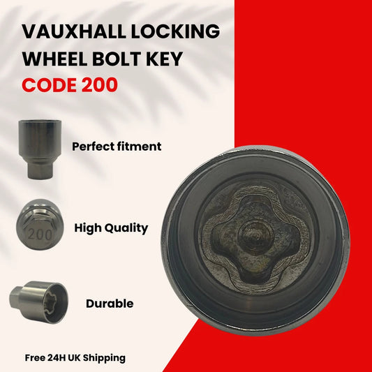 VAUXHALL LOCKING WHEEL NUT KEY - 200 - LRBFS LTD